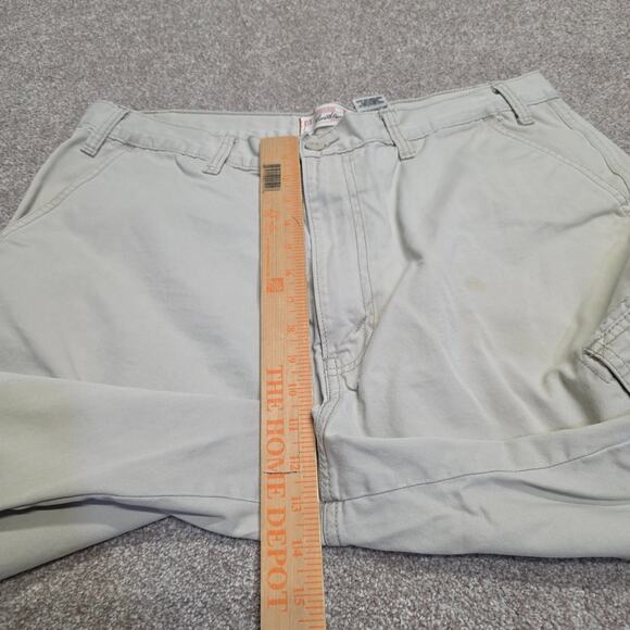 Y2K Relaxed casual Utilitarian Cargo Twill Shorts Levi Strauss Signature sz 36 - Picture 8 of 14